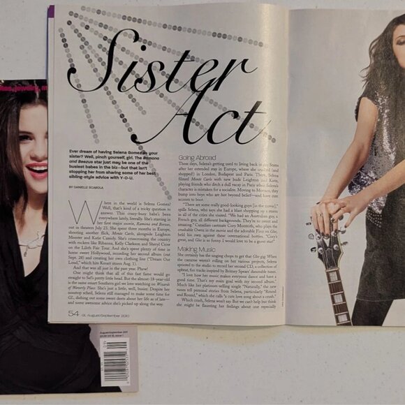 Selena Gomez GL Magazine 2 issues - Aug/Sep 2010, Aug/Sept 2011 - Picture 3 of 4
